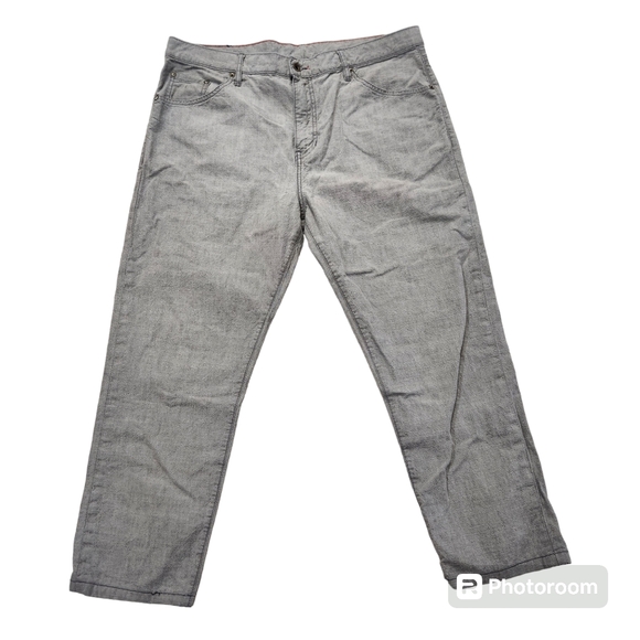 Raleigh Denim Graham Mens Designer Jeans Size 38 Gray Wash Denim Made In USA. - Picture 1 of 7